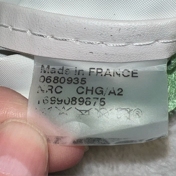 Longchamp Le Pliage Original Foldable Backpack Pretty Green with Brown Leather - Picture 9 of 16